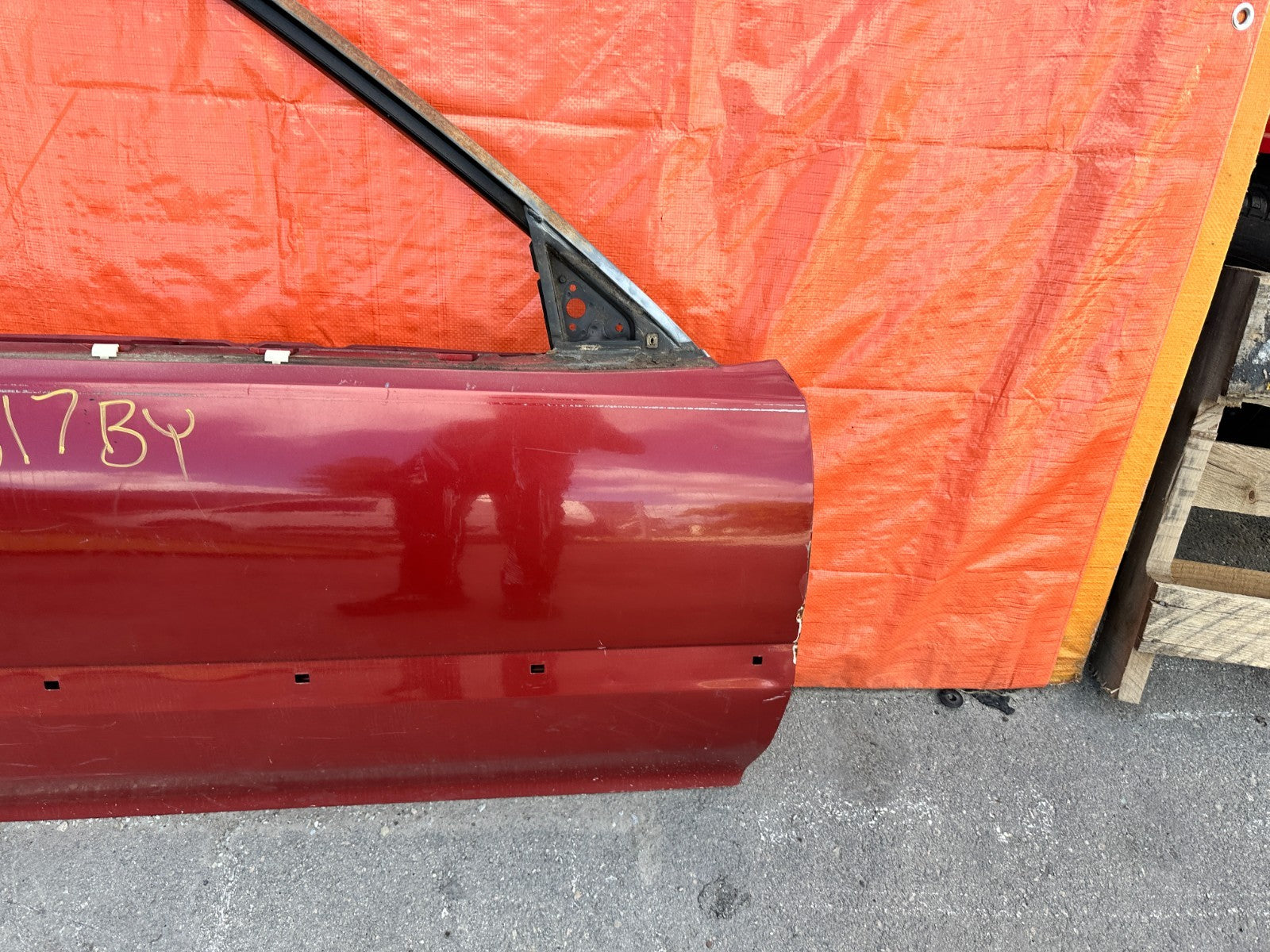 90 91 HONDA CIVIC HATCHBACK   RIGHT DOOR SHELL SKELETON FRAME   OEM 3173