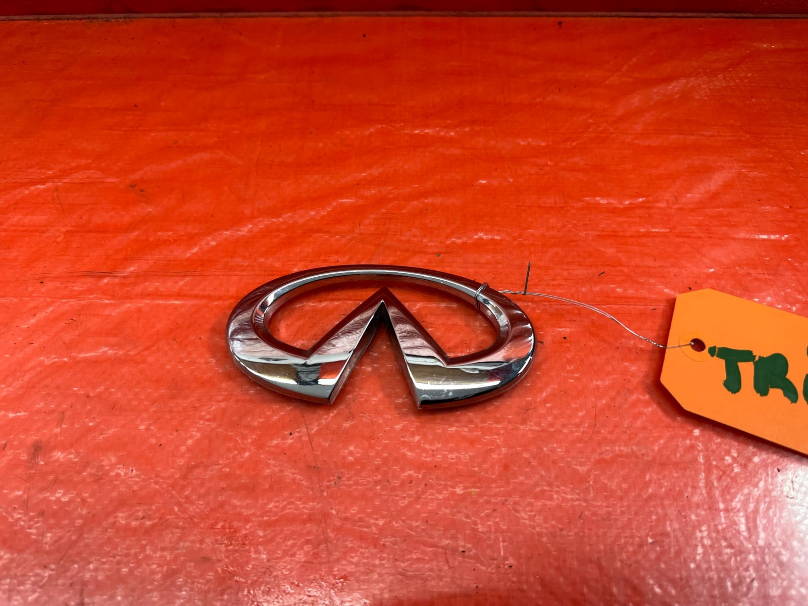 14 20 INFINITI Q50   TRUNK BADGE EMBLEM INSIGNIA ORNAMENT   OEM FACTORY OE4