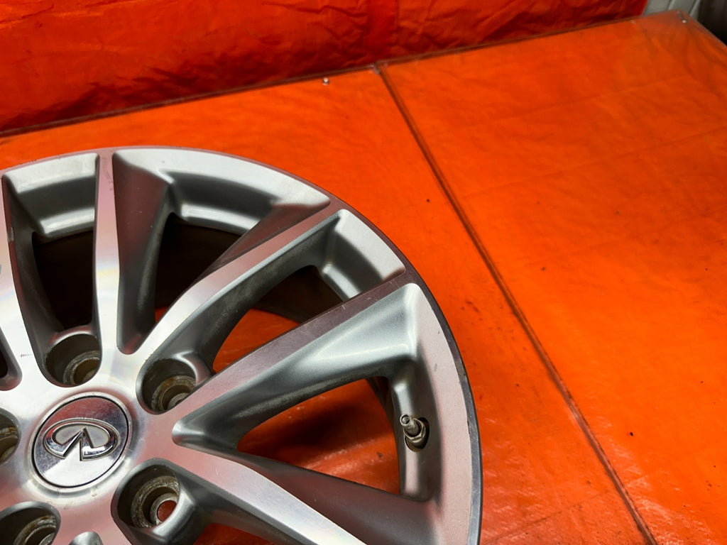 14-17 INFINITI Q50 17 INCH 10 SPOKE ALLOY WHEEL RIM W/ TPMS SENSOR OEM FACTORY F6