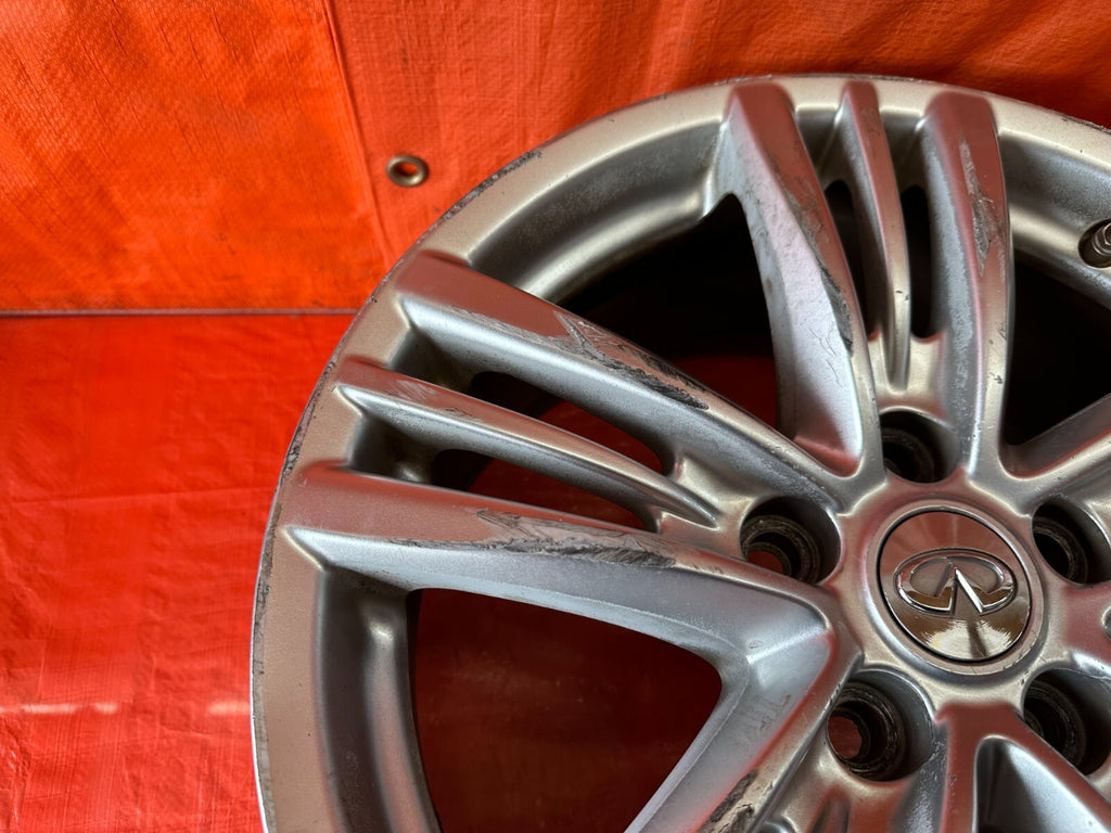 09 13 INFINITI G37 SEDAN   FACTORY WHEEL RIM   5 SPOKE   17x7.5   +45 OEM #238 13