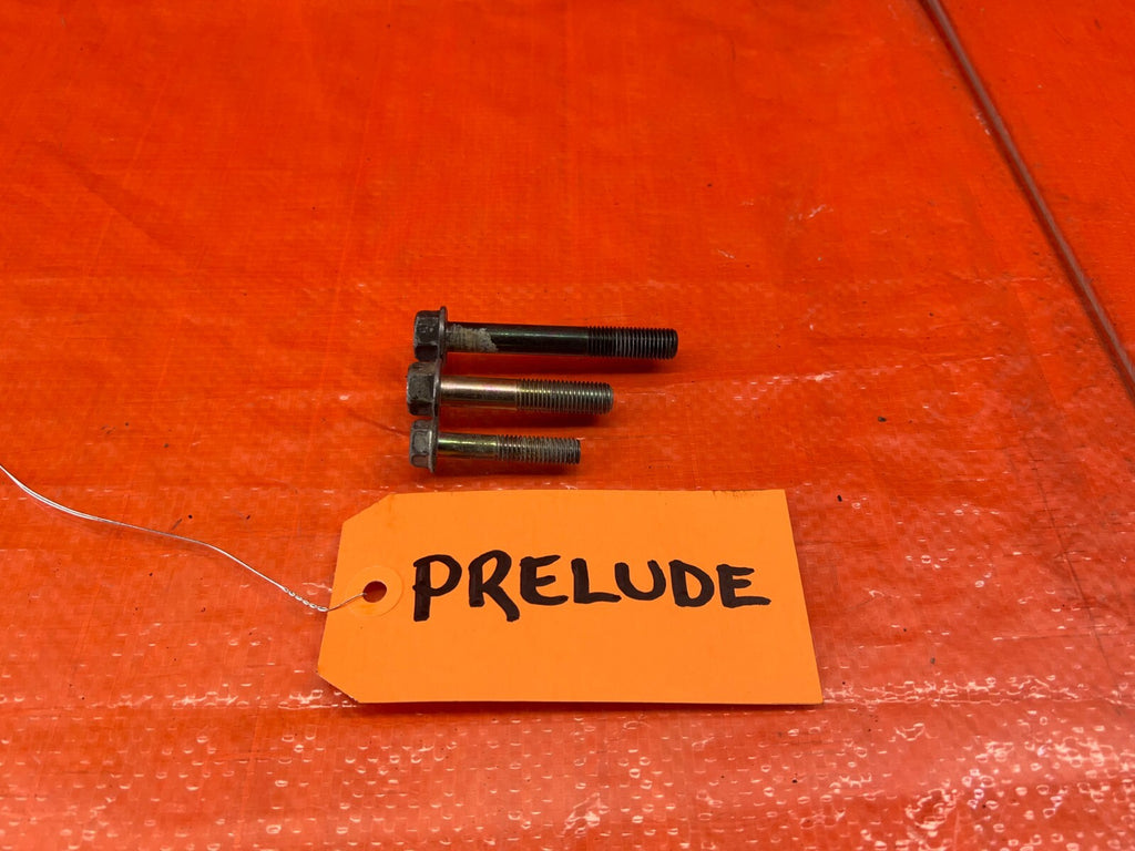 92 96 HONDA PRELUDE S   POWER STEERING PUMP BRACKET BOLT SET BOLTS HARDWARE #1380