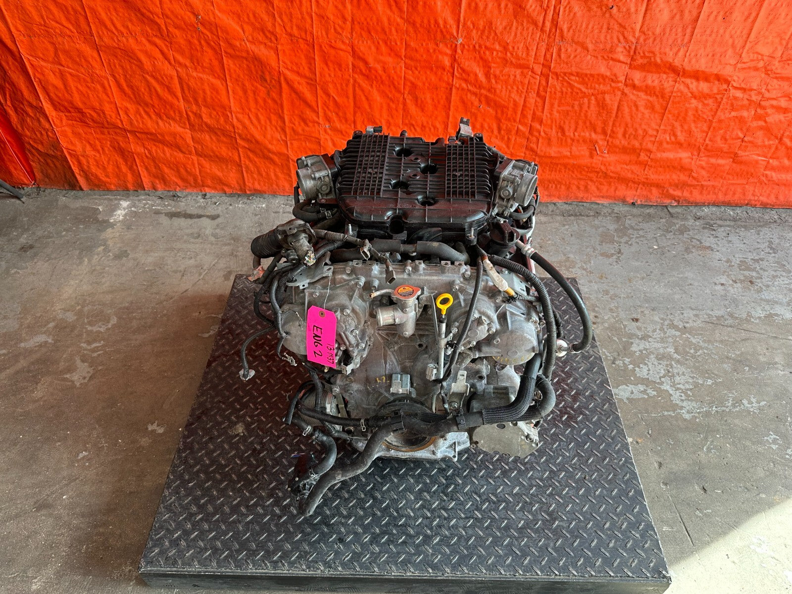 2012 12 INFINITI M35H M35 HYBRID   ENGINE MOTOR LONG BLOCK ASSEMBLY   OEM5