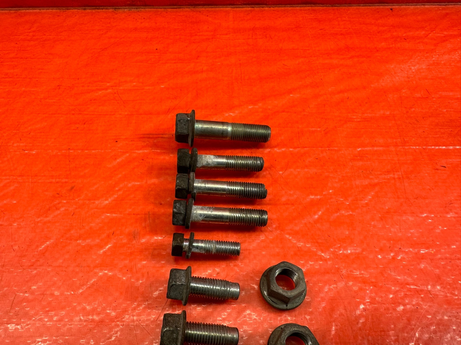 08 15 LANCER EVOLUTION X EVO 10   RIGHT ENGINE MOTOR MOUNT BOLTS HARDWARE #2145