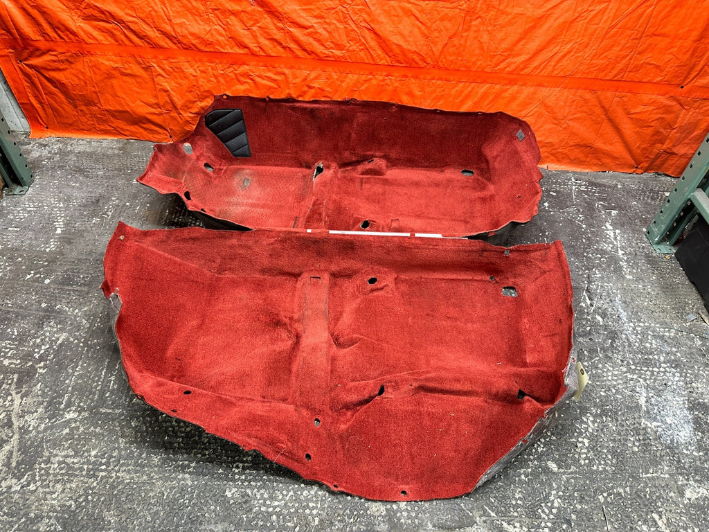 00-09 HONDA S2000 CONV 2.0L 2.2L F20C RED FLOOR CARPET MATS LEFT RIGHT OEM #S2K17