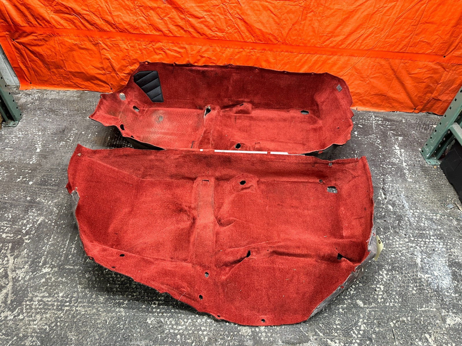 00-09 HONDA S2000 CONV 2.0L 2.2L F20C RED FLOOR CARPET MATS LEFT RIGHT OEM #S2K17