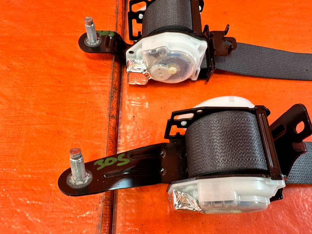 11-14 ACURA TSX - REAR SEAT BELT SET - LEFT & RIGHT SEAT BELTS - BLACK - OEM 3053