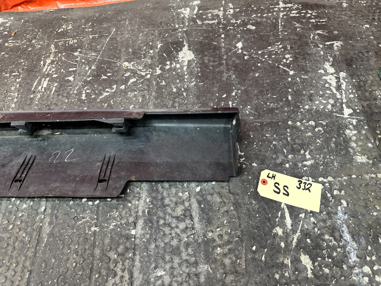 92 96 HONDA PRELUDE DRIVER LEFT SIDE SKIRT ROCKER MOLDING TRIM OEM #3324