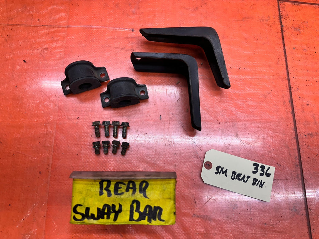 97-01 HONDA PRELUDE 2.2L REAR SWAY STABILIZER BAR MOUNT BRACKETS SET OEM #3360