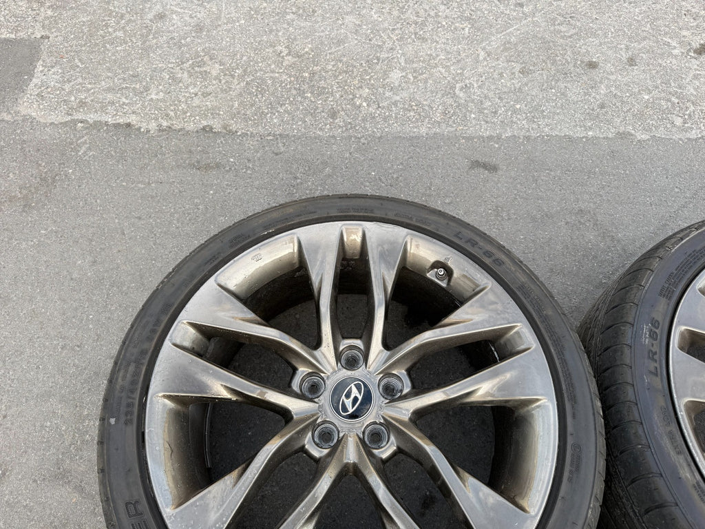 13 16 HYUNDAI GENESIS COUPE   19 INCH R SPEC WHEELS W TIRES   FRONT REAR OEM 29910