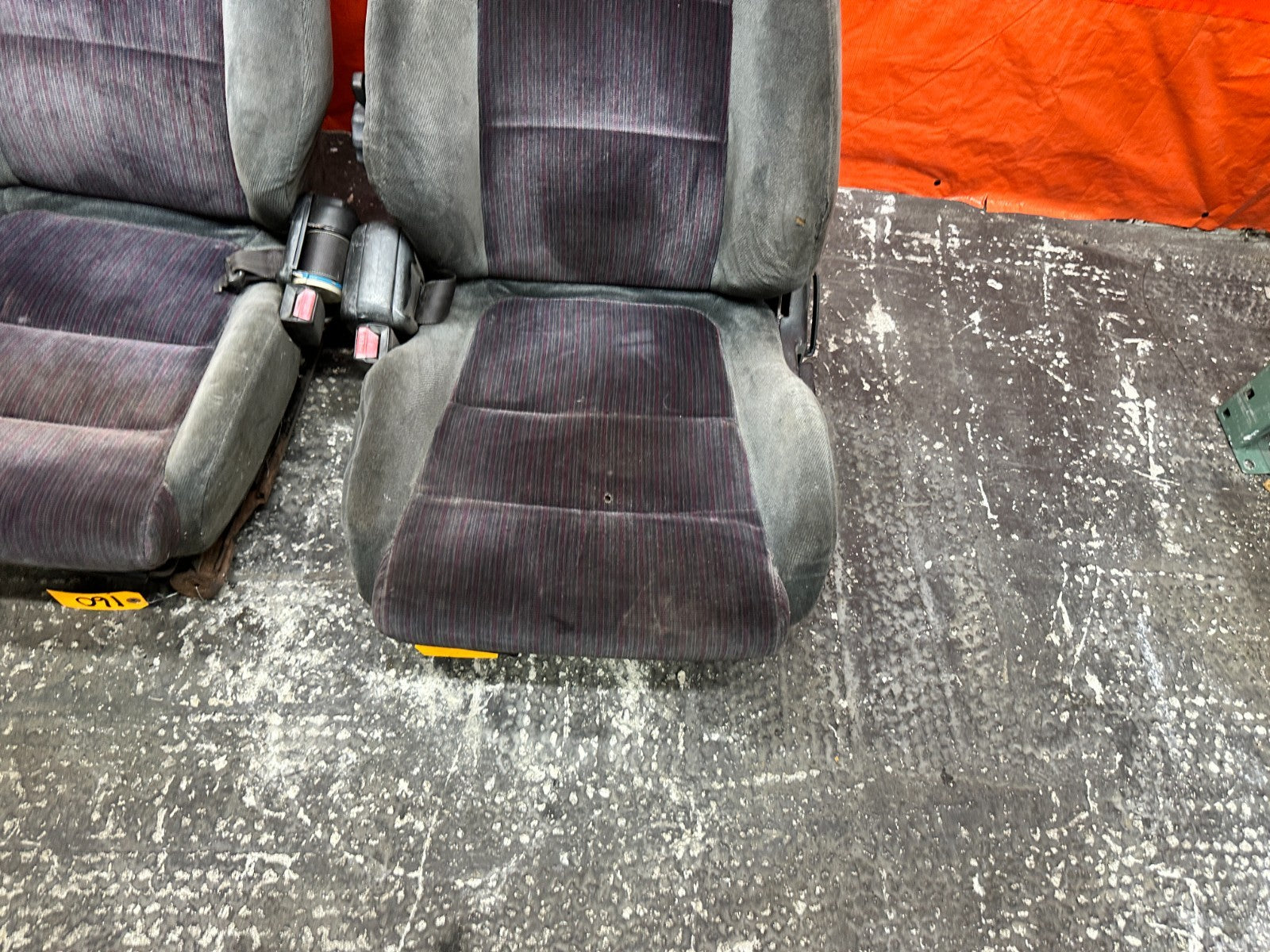 90-93 ACURA INTEGRA DA B17A1 GSR FRONT SEATS PAIR LEFT DRIVER RIGHT PASS OEM 1607
