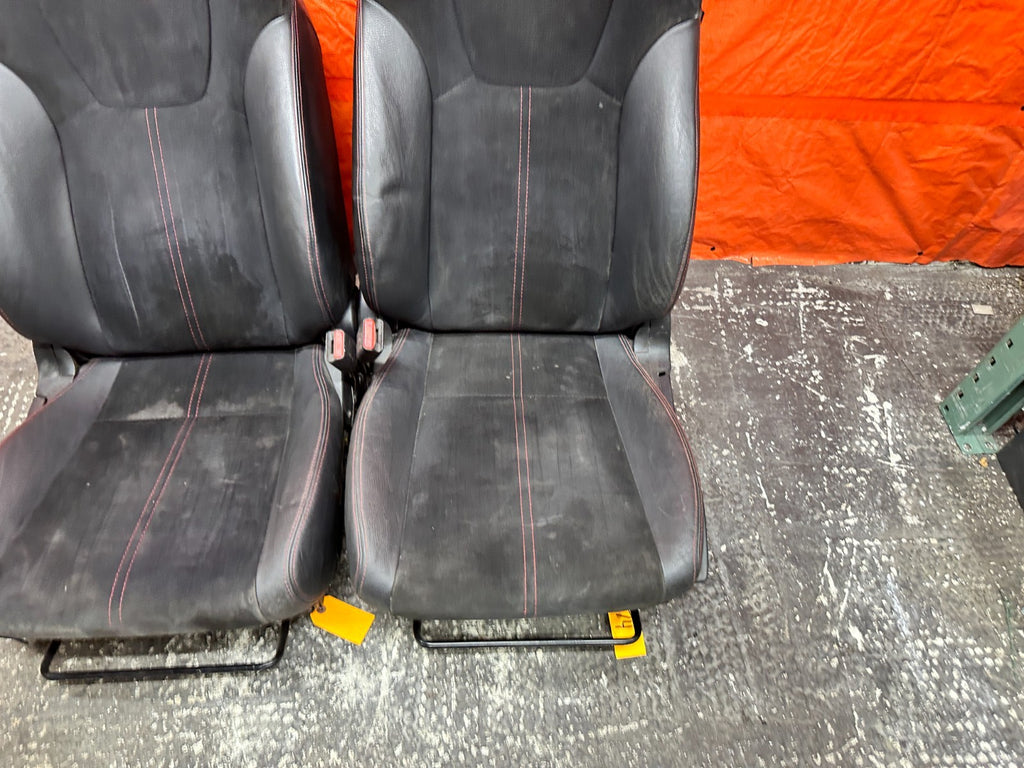 08-14 SUBARU IMPREZA WRX STI FRONT SEATS PAIR DRIVER PASSENGER OEM #744