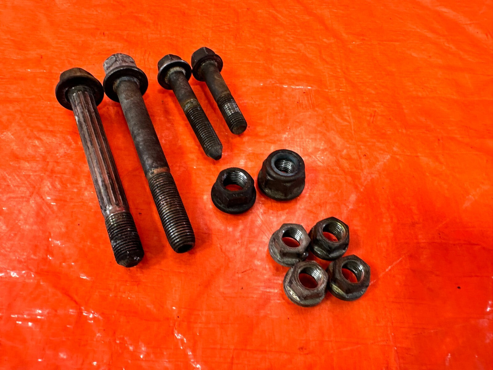 96 00 HONDA CIVIC   LEFT & RIGHT   FRONT SHOCK FORK BOLTS & NUTS   OEM #2742