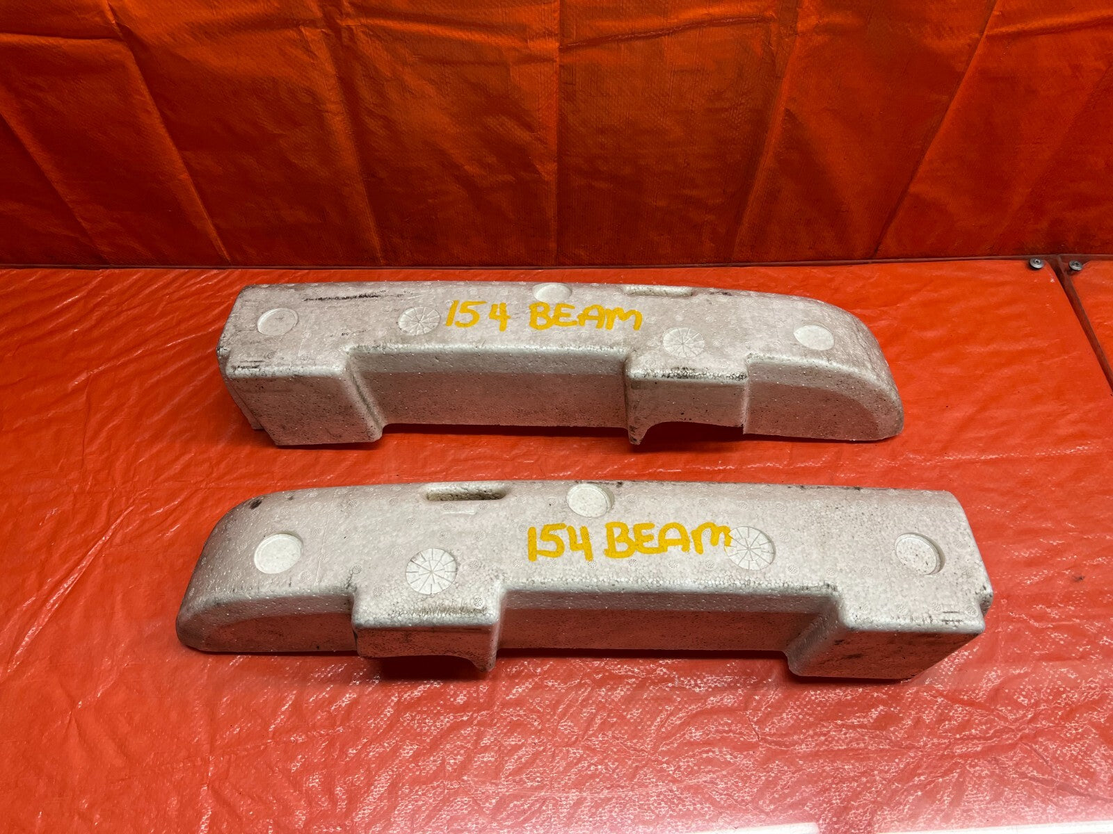 90 91 ACURA INTEGRA 2D REAR BUMPER FOAM IMPACT ENERGY ABSORBER LEFT RIGHT   OEM0