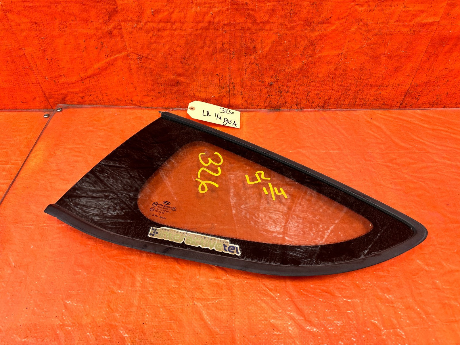 10 16 HYUNDAI GENESIS COUPE DRIVER LEFT REAR 1/4 QUARTER GLASS WINDOW #3260