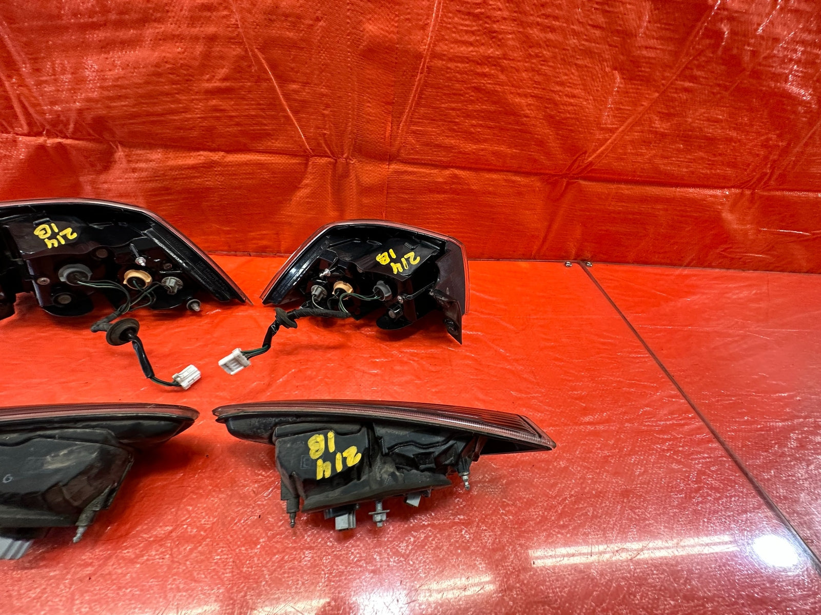 08 15 LANCER EVOLUTION X EVO 10   LEFT RIGHT INNER OUTER TAIL LIGHTS LAMPS #21419