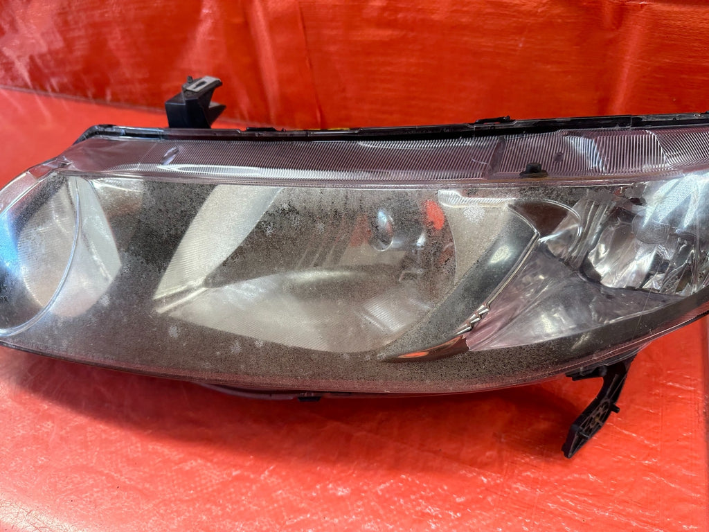 06 08 HONDA CIVIC SEDAN   LEFT & RIGHT AFTERMARKET BLACK HOUSING HEADLIGHTS #22017