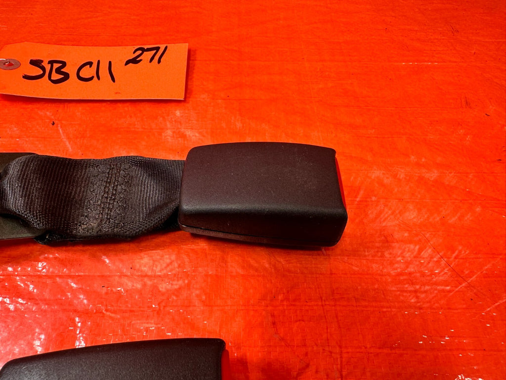 02 06 ACURA RSX TYPE S & BASE   REAR SEAT BELT SET LEFT RIGHT BLACK OEM #2714