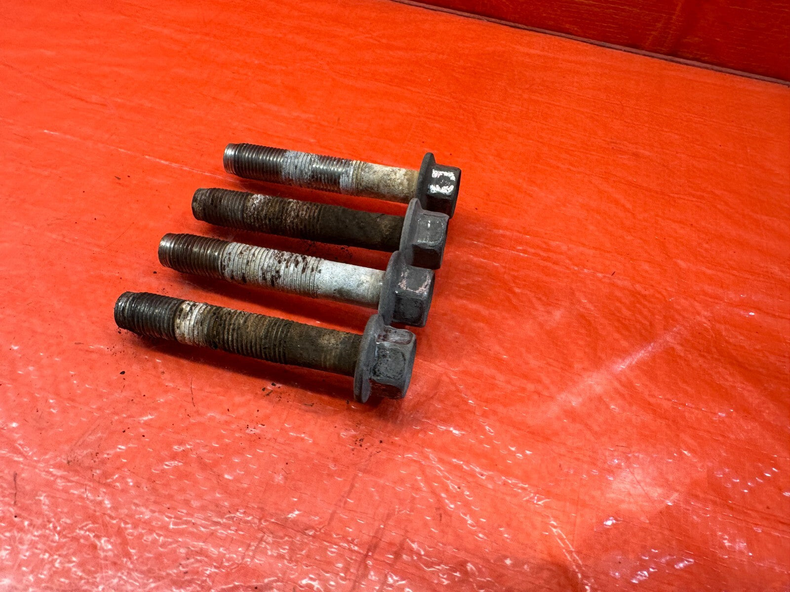 09 12 LANCER EVOLUTION X EVO 10   FRONT SUB FRAME CROSSMEMBER BOLTS HARDWARE 2069