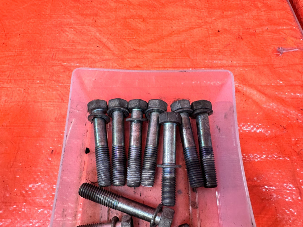 08 15 INFINITI G37 Q60 6 SPEED MANUAL TRANSMISSION BELL HOUSING BOLTS OEM #3102