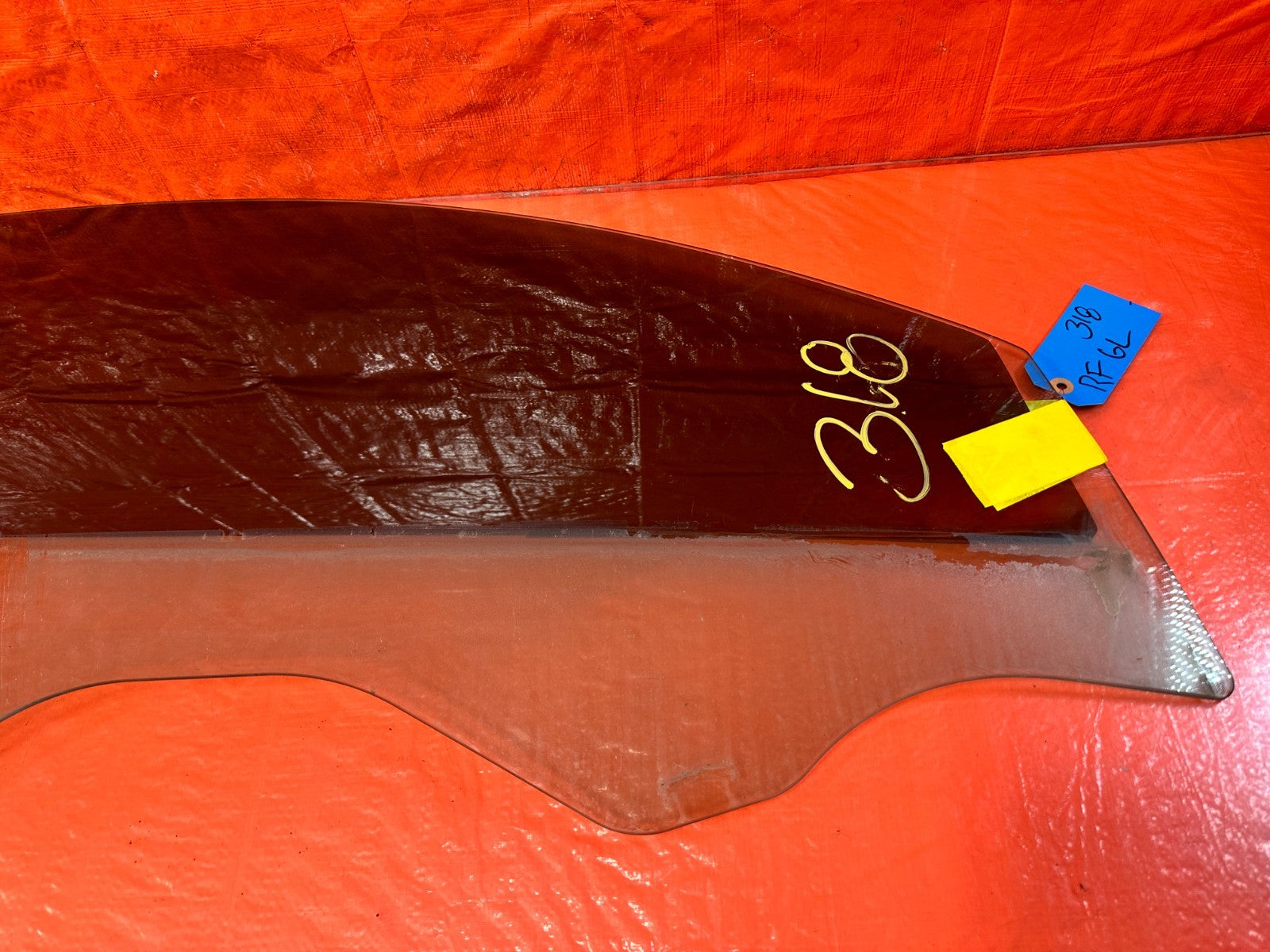 10 16 HYUNDAI GENESIS COUPE   PASSENGER RIGHT FRONT   DOOR GLASS WINDOW OEM #3183