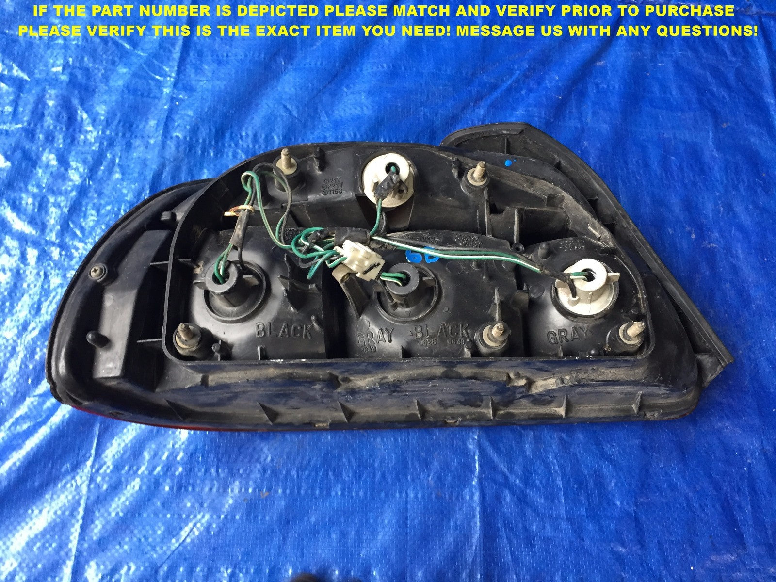 OEM 1995 1996 95 96 CHRYSLER SEBRING PASSENGER RIGHT TAIL LIGHT 6B5