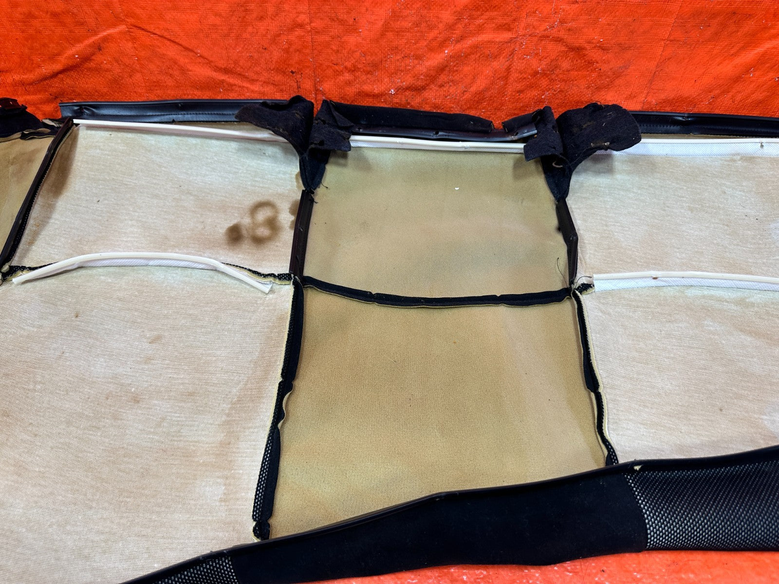 02 05 HONDA CIVIC SI EP3 HATCH REAR LOWER  SEAT SKIN WRAP OEM 3068