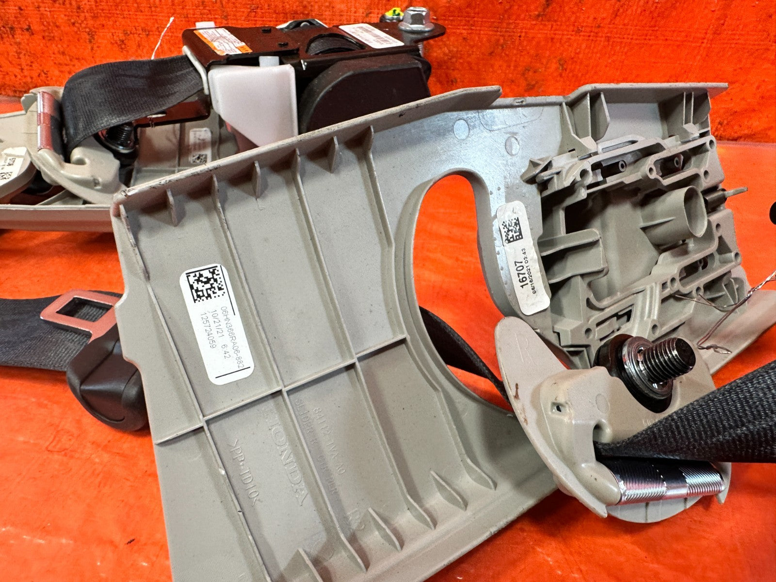 18 22 HONDA ACCORD 1.5L   LEFT AND RIGHT FRONT SEAT BELTS SAFETY BELTS OEM #20AC14
