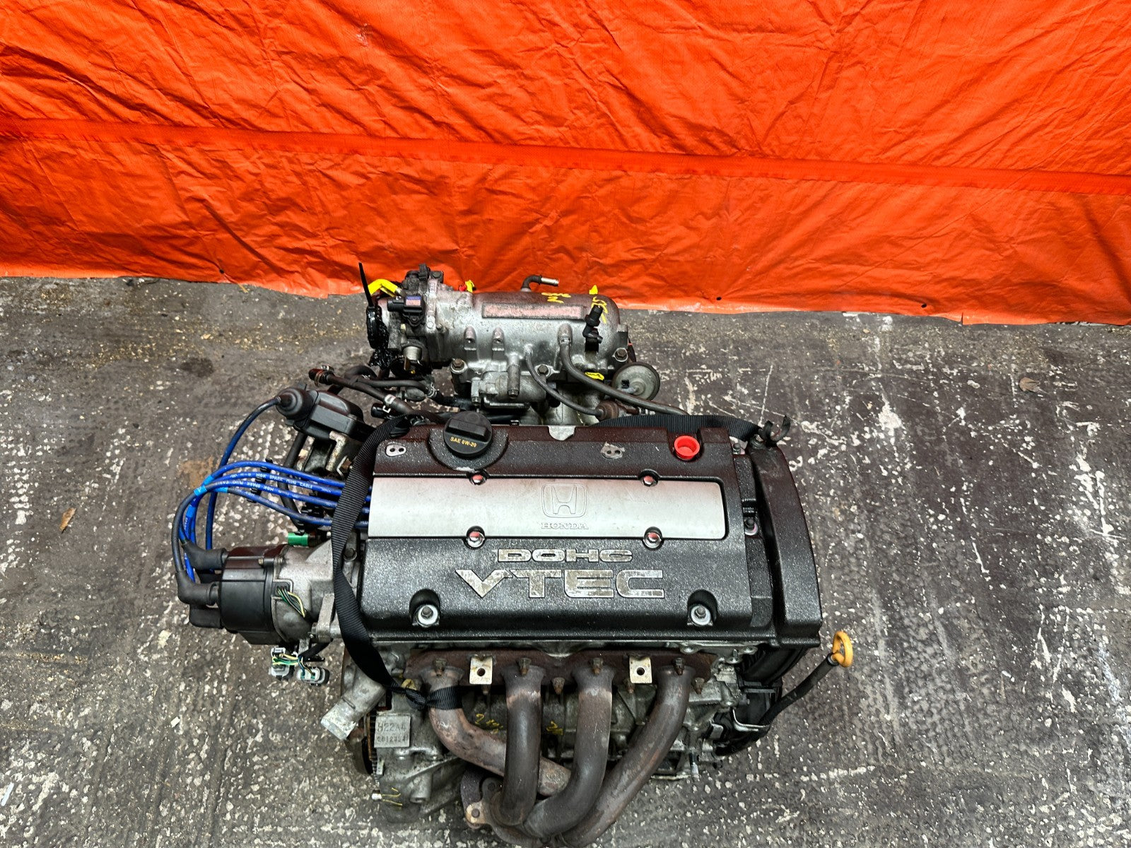 97 01 HONDA PRELUDE 2.2L H22A4 NON SH ENGINE MOTOR LONG BLOCK ASSEMBLY OEM #DNP15
