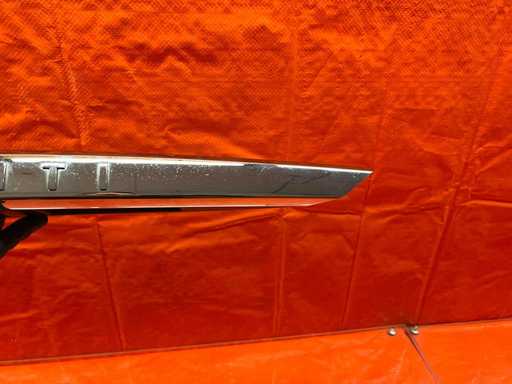 14 17 INFINITI Q50   REAR TRUNK SPOILER FINISH TRIM MOLDING W/O CAMERA OEM #1057