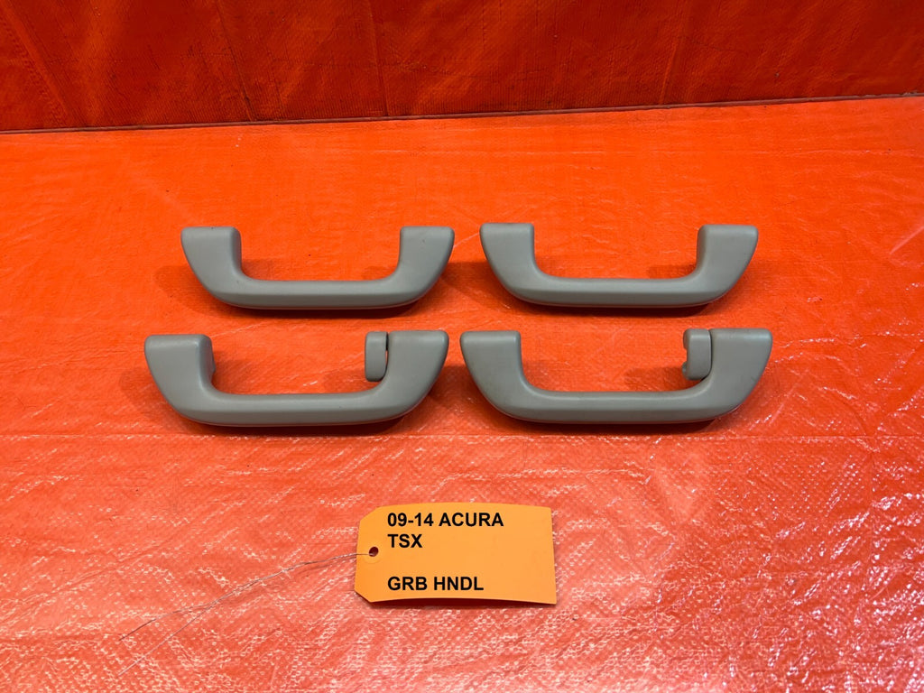 09 14 ACURA TSX INTERIOR GRAB HANDLE SET LEFT RIGHT FRONT REAR   IVORY OEM #1670