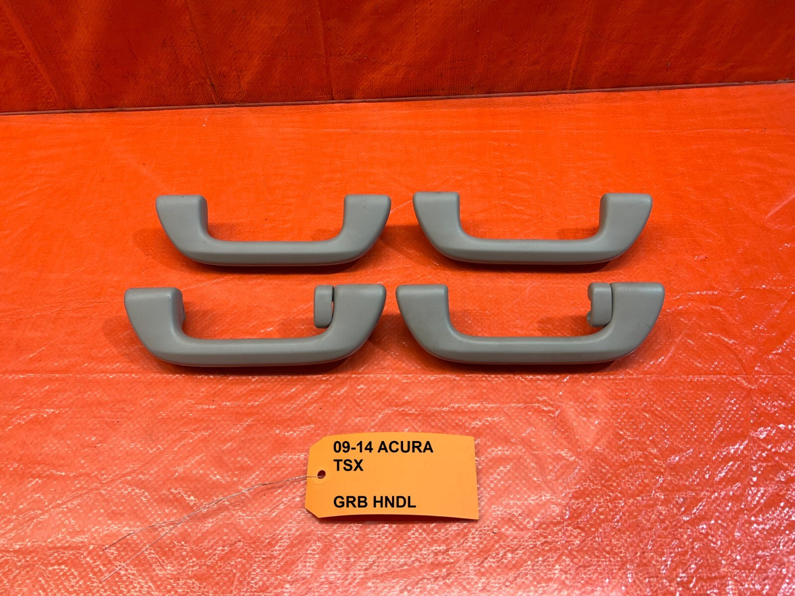 09 14 ACURA TSX INTERIOR GRAB HANDLE SET LEFT RIGHT FRONT REAR   IVORY OEM #1670