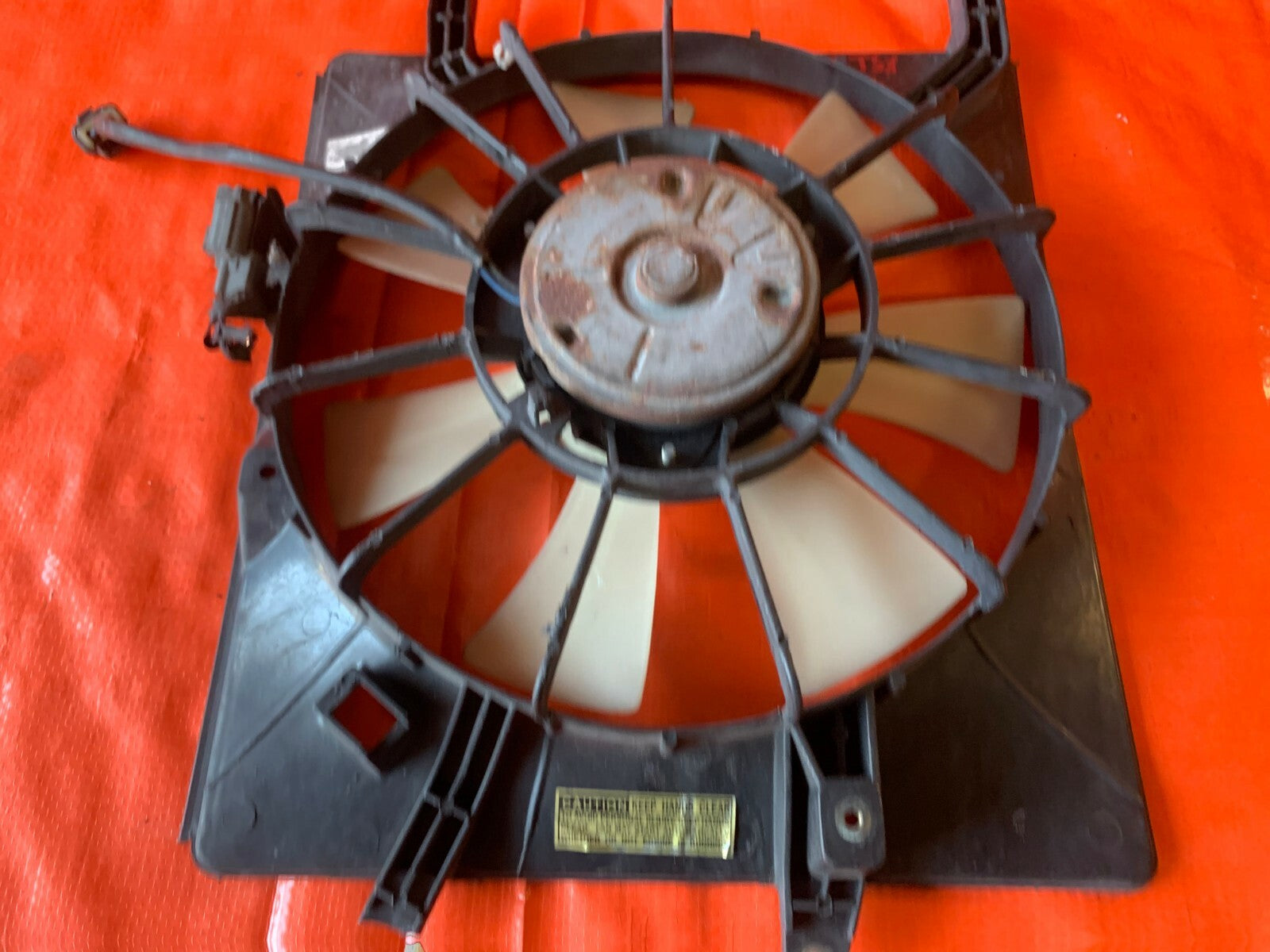 OEM 2005 05 ACURA TSX   CONDENSER COOLING FAN   7 SEVEN BLADE MODEL4