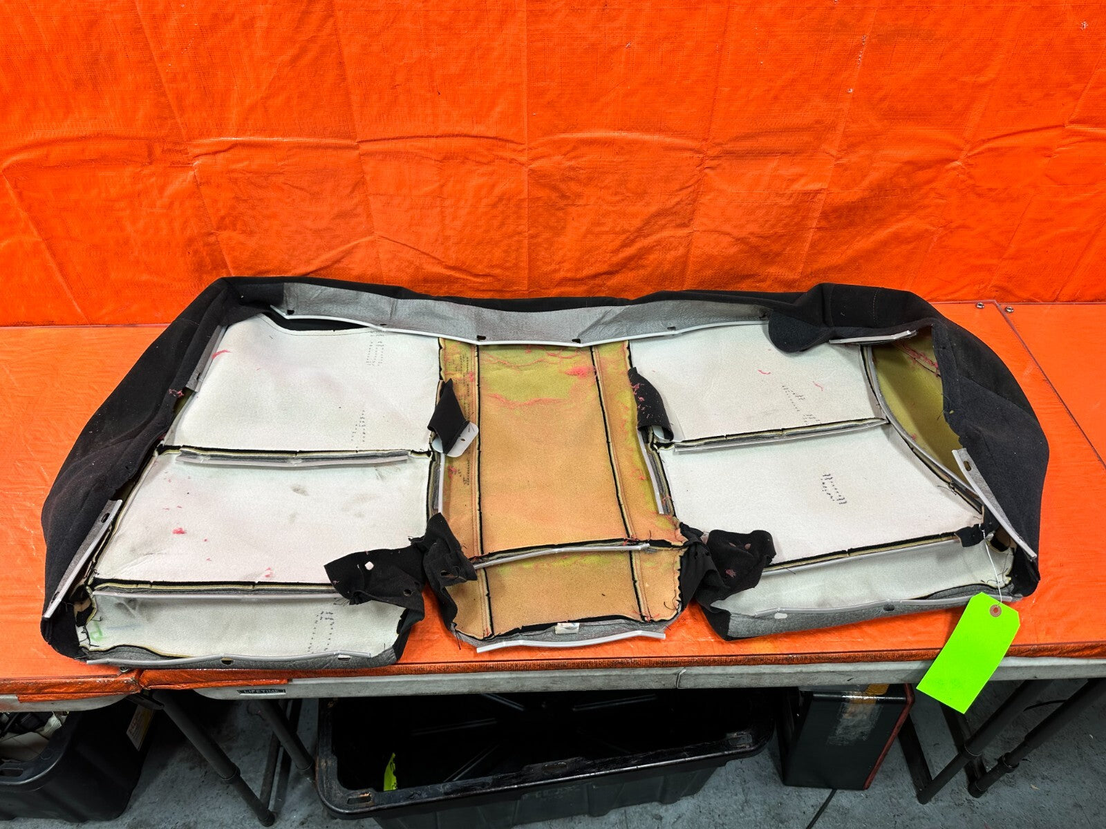 07 08 HONDA CIVIC SI SEDAN    REAR LOWERR SEAT SKIN COVER FABRIC CLOTH   28216