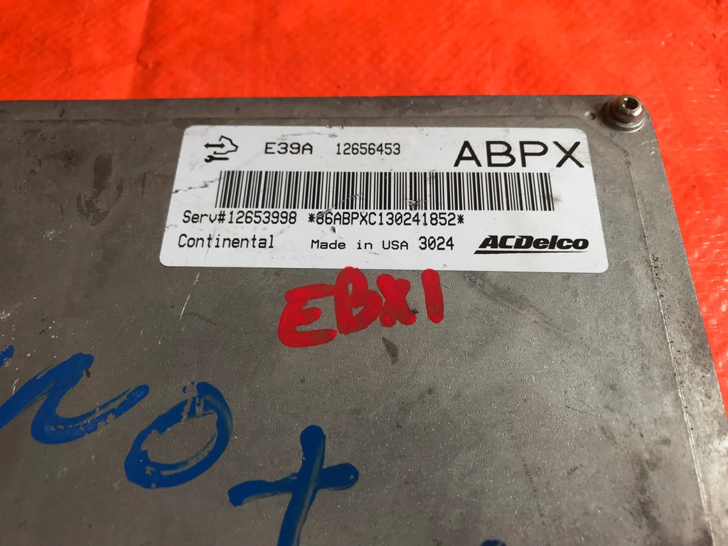 OEM CHEVROLET CHEVY EQUINOX ENGINE COMPUTER ECU ECM EBX   PART # 12656453 ABPX1