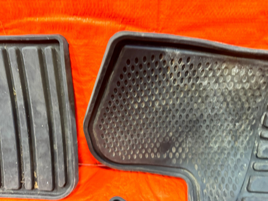 10 15 SUBARU IMPREZA WRX STI   FLOOR MAT SETS BLACK   LEFT RIGHT FRONT REAR OEM13