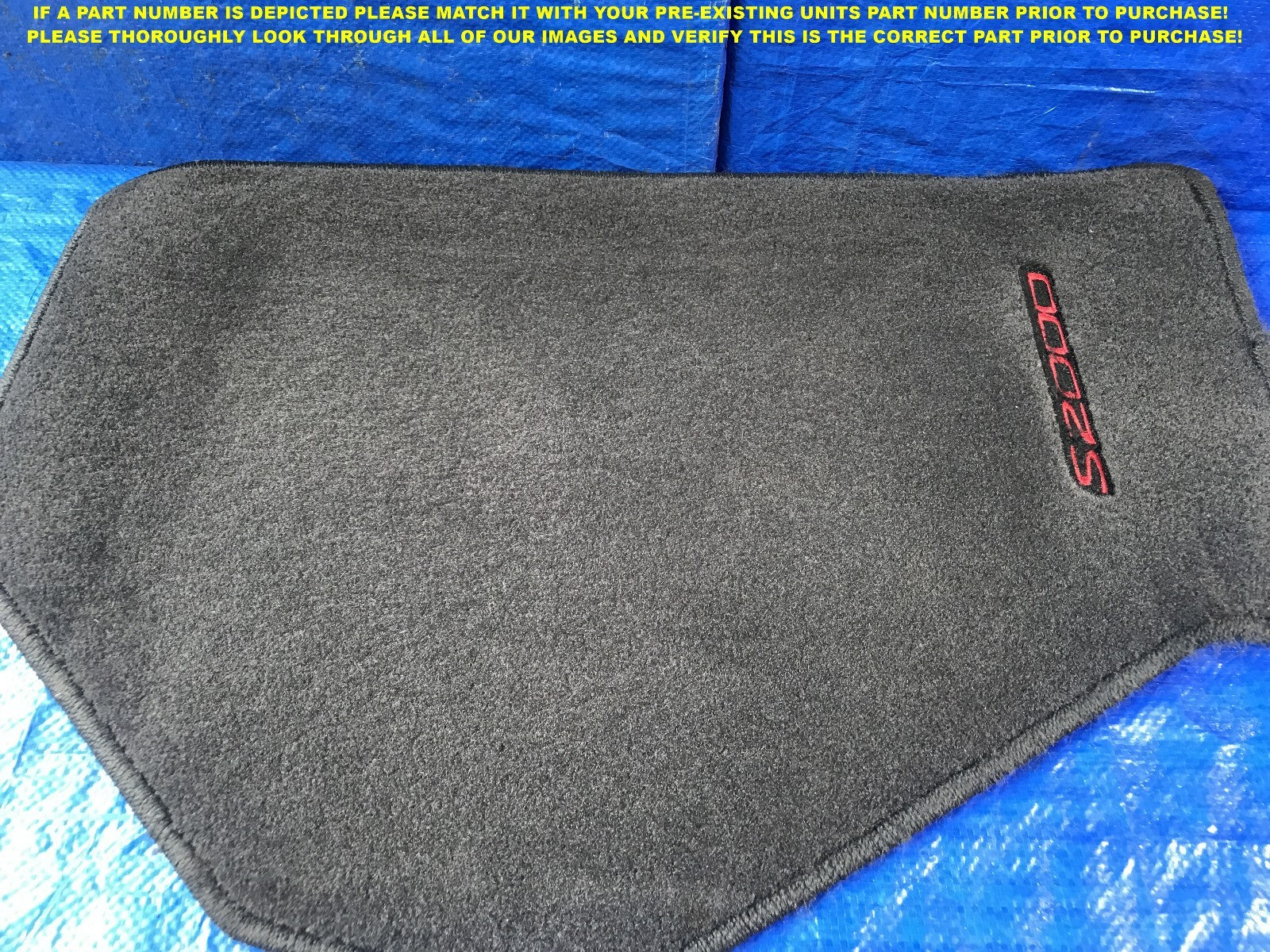 OEM 2004 2005 04 05 HONDA S2000 PASSENGER RIGHT FRONT FLOOR MAT4