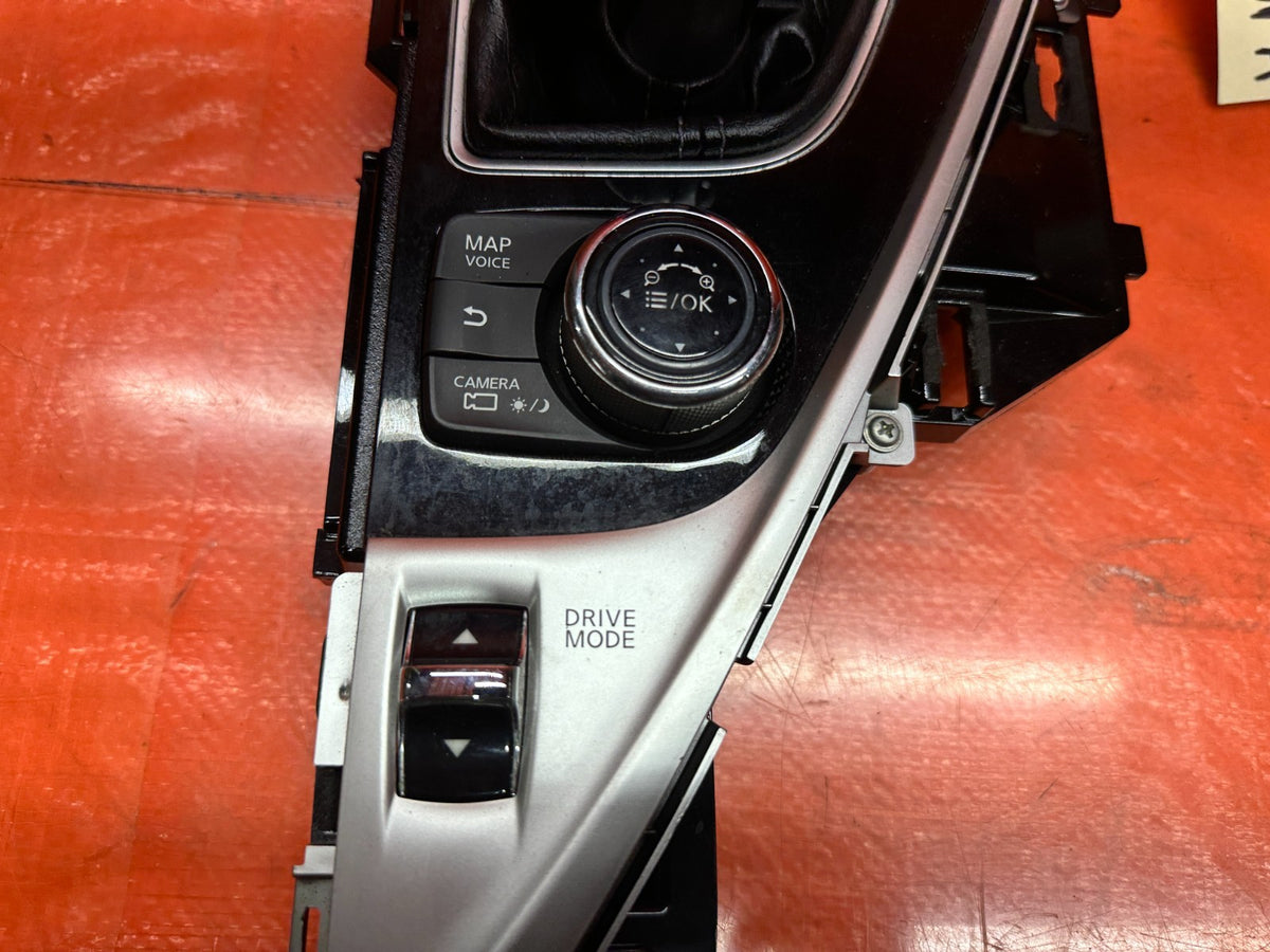 14-15 INFINITI Q50 3.7L AWD CENTER CONSOLE SHIFTER BEZEL TRIM SURROUND OEM 3455