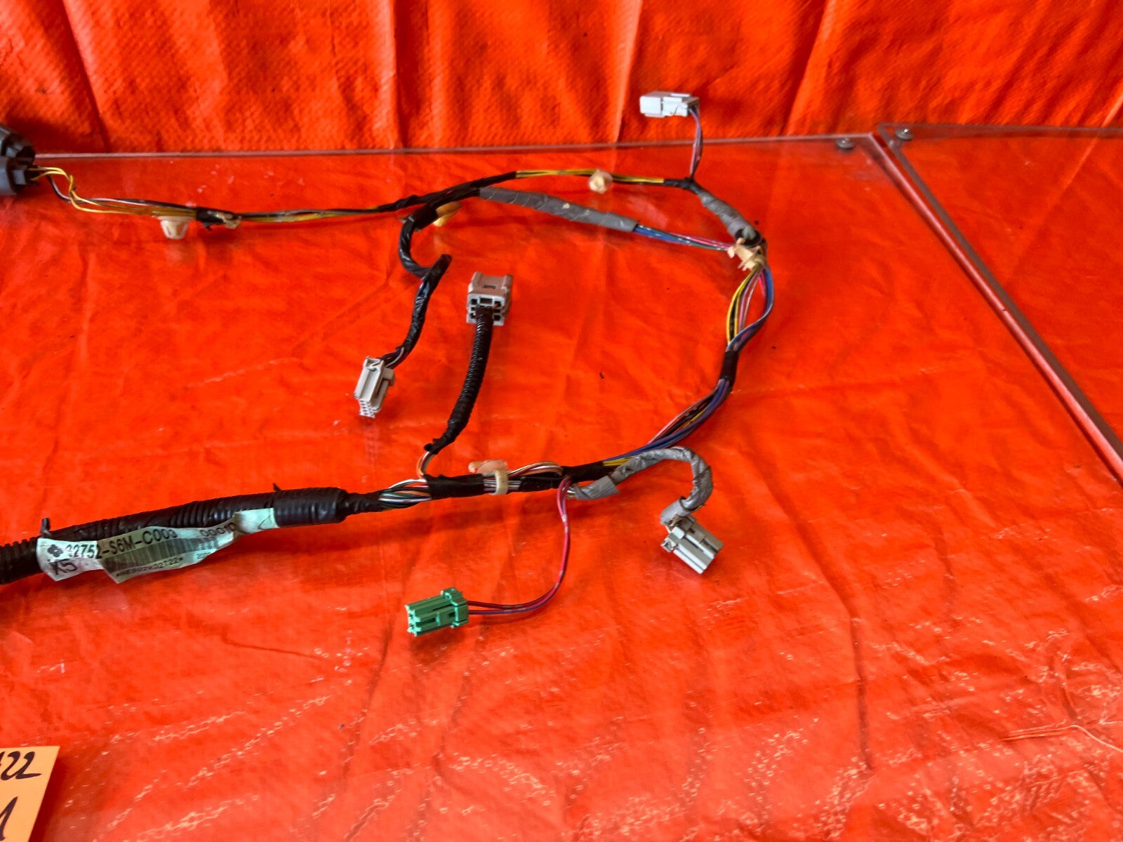 02 06 ACURA RSX   PASSENGER RIGHT FRONT DOOR WIRING HARNESS WIRE LOOM OEM #1227