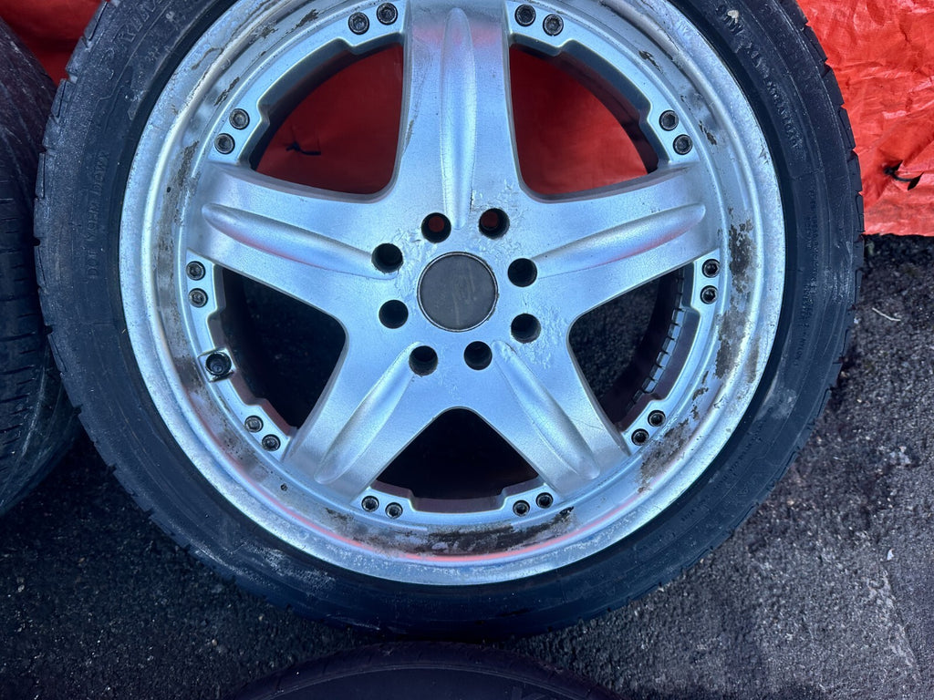 92 96 HONDA PRELUDE   5 SPOKE WHEELS AND TIRES   17 INCH   #2736