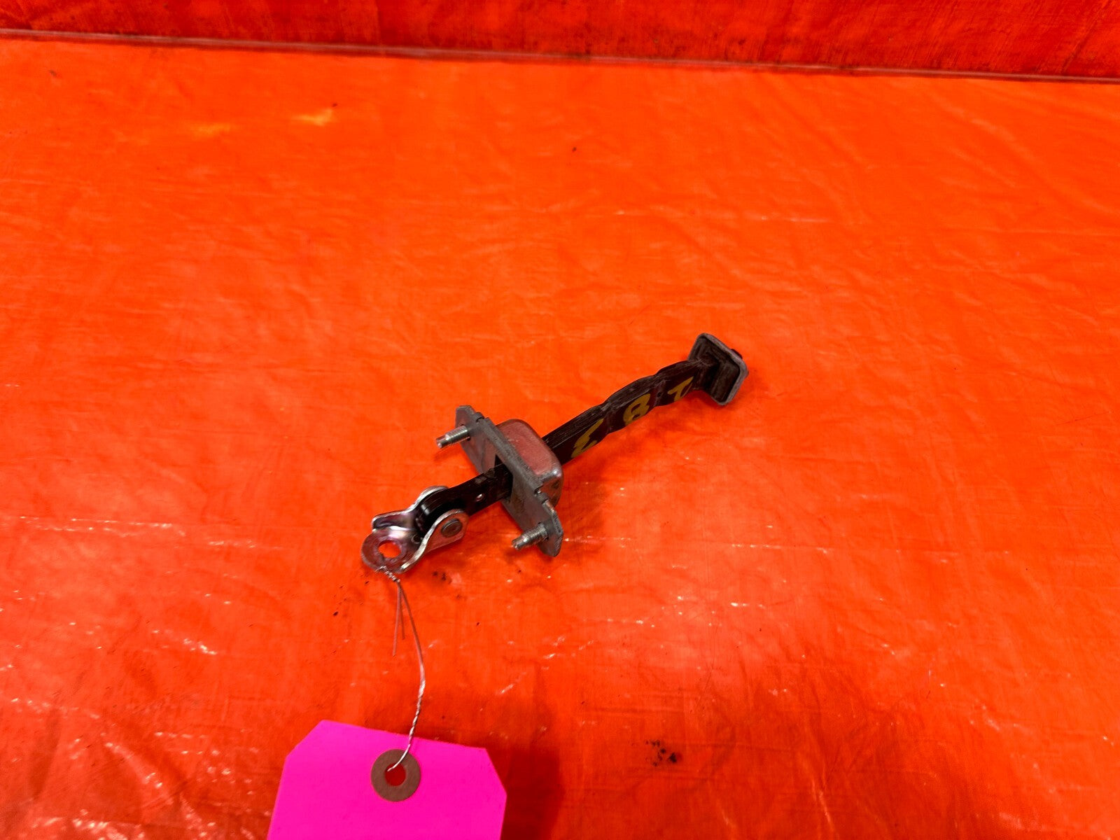 08 21 SUBARU IMPREZA WRX PASSENGER REAR DOOR CHECKER HINGE ARM STOPPER OEM #2836