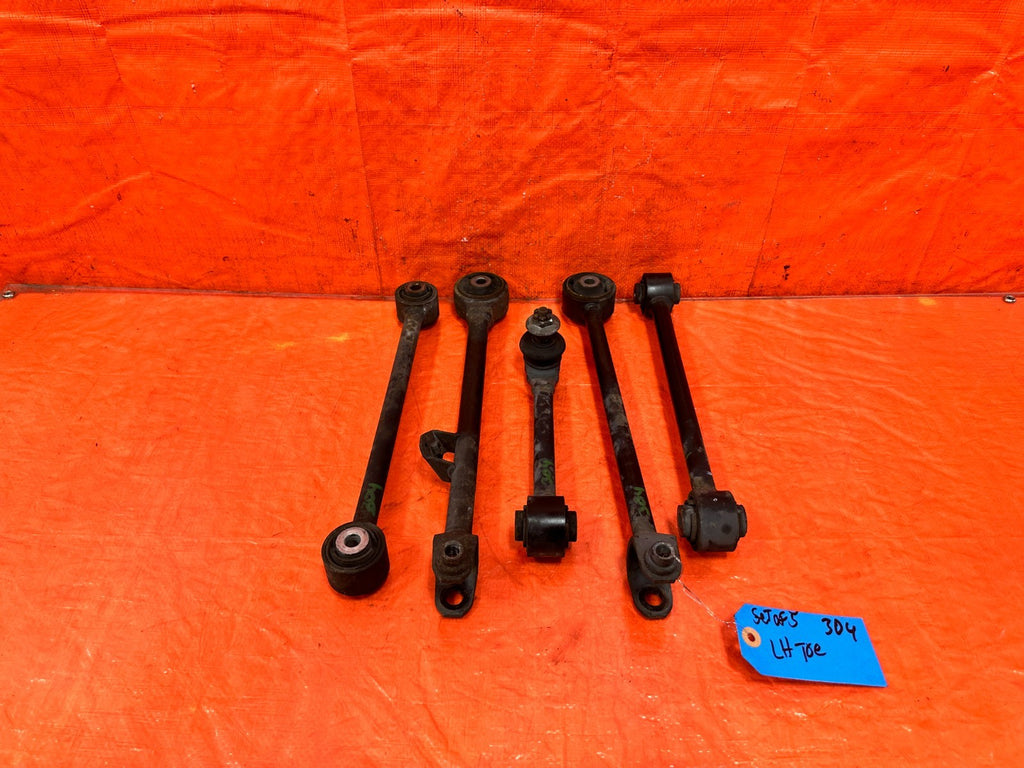 04 08 ACURA TSX   DRIVER LEFT REAR   LOWER CONTROL ARM SET OF 5   ALL ARMS #3040