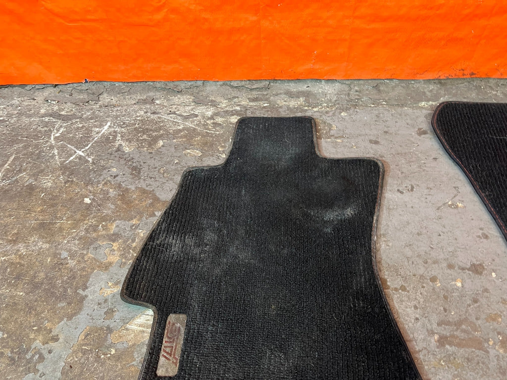15 20 SUBARU WRX STI   FLOOR MAT SET   BLACK COLOR LEFT RIGHT FRONT REAR OEM 1706
