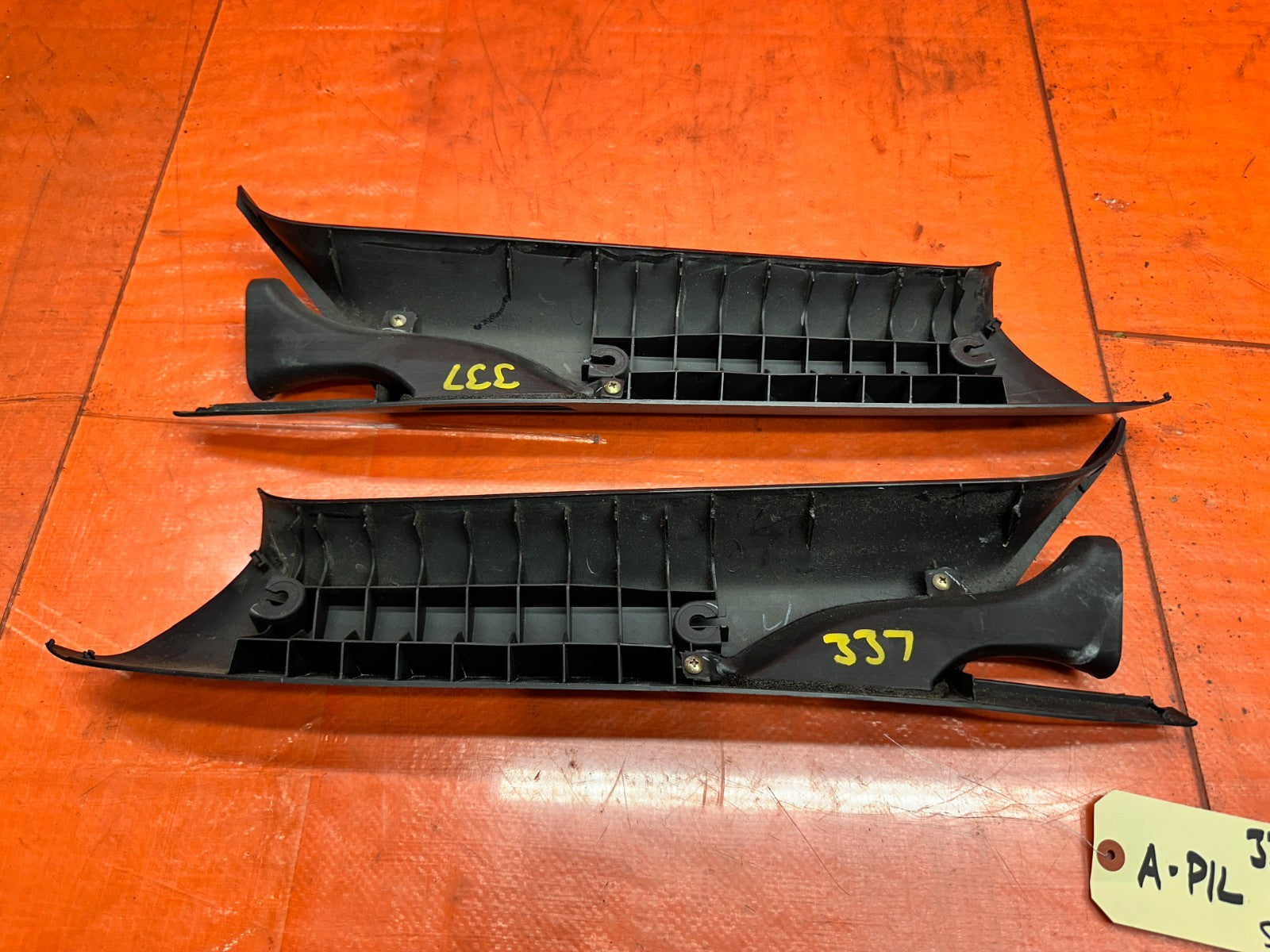 00-09 HONDA S2000 AP1 AP2 FRONT WINDSHIELD A PILLAR TRIM PAIR OEM #3379