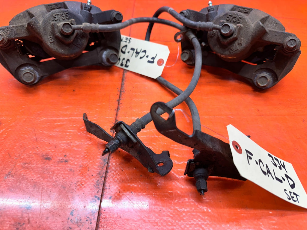 13 15 HONDA CIVIC SI 4D 2.4L FRONT LEFT RIGHT BRAKE CALIPER SET ASSEMBLY OEM 3345