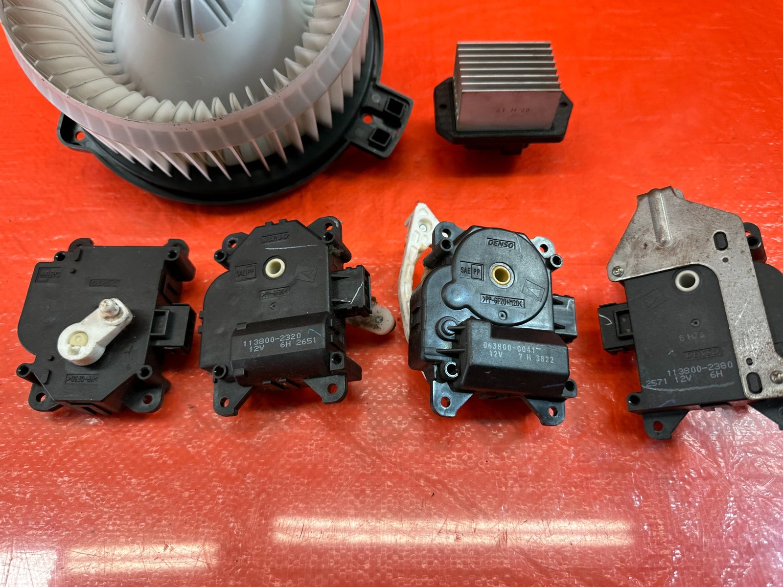 04 08 ACURA TSX   HVAC AIR CONDITIONING AC BLOWER MOTOR & RESISTOR KIT   OEM 1968