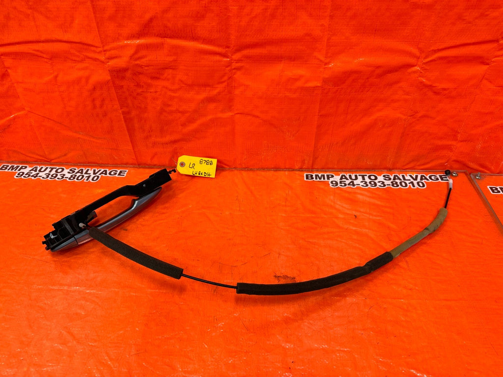 14 20 INFINITI Q50 DRIVER LEFT REAR EXTERIOR DOOR HANDLE W/ CAP & BASE OEM 878810