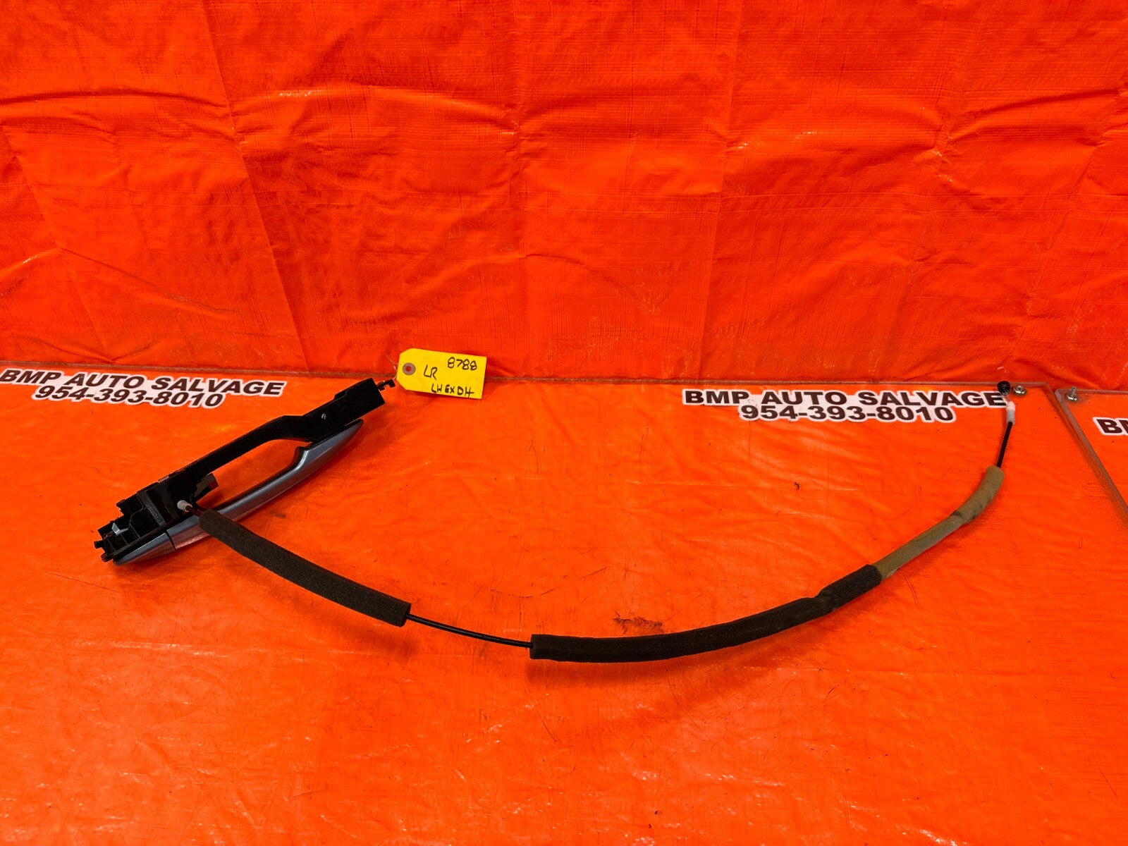 14 20 INFINITI Q50 DRIVER LEFT REAR EXTERIOR DOOR HANDLE W/ CAP & BASE OEM 878810