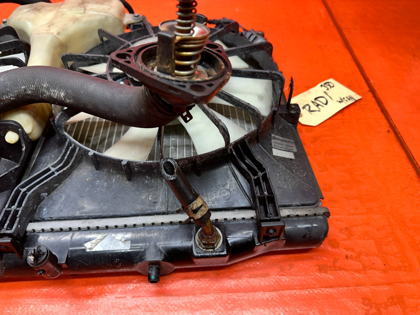 04 08 ACURA TSX 2.4L RADIATOR FANS HOSES OVERFLOW THERMOSTAT OEM #3305