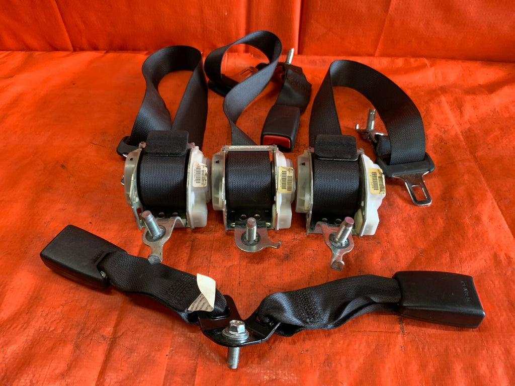 OEM 2008 08 HONDA CIVIC SI COUPE   COMPLETE REAR SEAT BELT SET LEFT RIGHT CENTER0