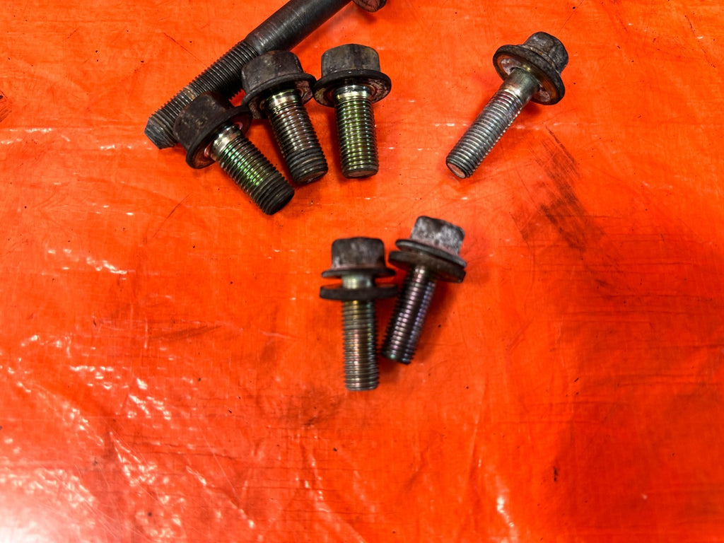 97 01 HONDA PRELUDE   FRONT MOTOR MOUNT BOLTS HARDWARE   OEM FACTORY #3232